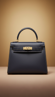 Classic Satchel with Monogram Detail