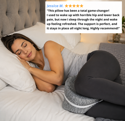 Duskn™ Orthopedic Memory Foam Leg Pillow For Hip, Back & Sciatica Relief