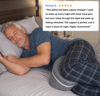 Duskn™ Orthopedic Memory Foam Leg Pillow For Hip, Back & Sciatica Relief