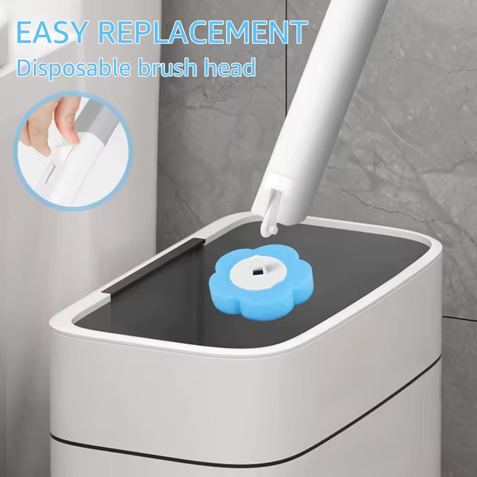 Effortless Clean™ Toilet Brush Kit – Hygienic Disposable Cleaning + Refill Pads